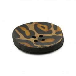 Dritz Buttons & Cover Buttons Recycled Printed Leather Button, 30mm