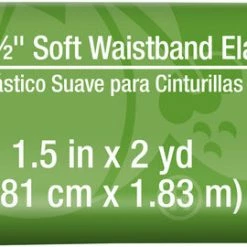 Dritz Elastics 1-1/2" Soft Waistband Elastic, 2 Yd