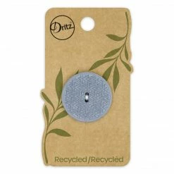 Dritz Recycled Hemp Geometric Round Button, 28mm 38 Dritz Recycled Hemp Geometric Round Button, 28mm