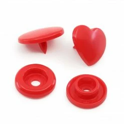 Dritz Plastic Color Heart Snaps, 12 Sets 22 Dritz Plastic Color Heart Snaps, 12 Sets