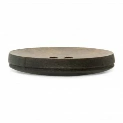 Dritz Buttons & Cover Buttons Recycled Leather Round Button, 30mm, Brown