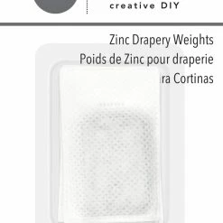Dritz Zinc Drapery Weights, 4 Pc Drapery Tape, Hooks & Weights