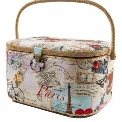 Dritz Oval Sewing Basket, XL Sewing Baskets & Storage