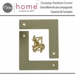 Dritz Smooth Campaign Hardware Corners, Small, 4 Pc