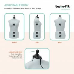 Dritz Twin-Fit Adjustable Dress Form Dress Forms