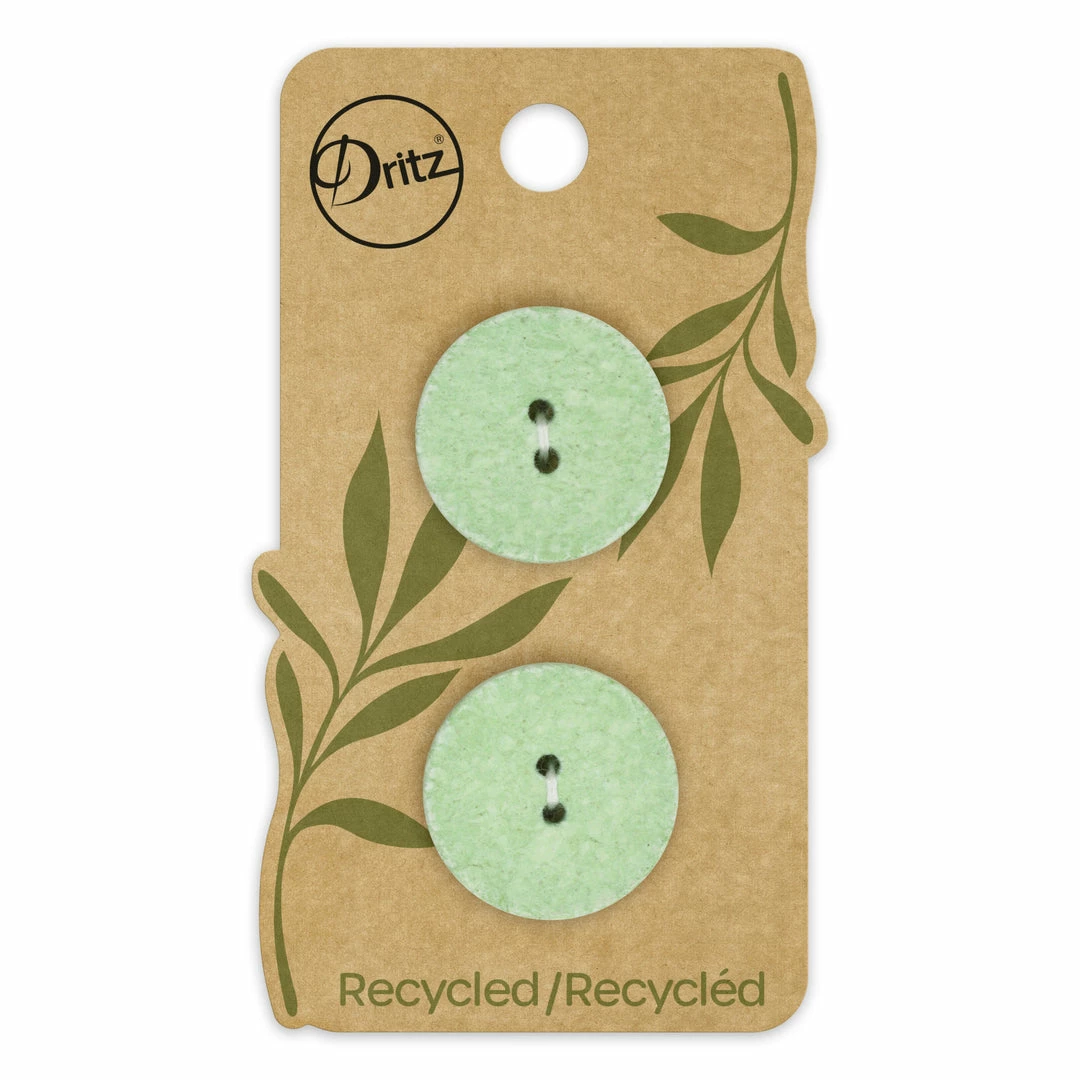 Dritz Recycled Cotton Round Button, 23mm, 2 Pc 45 Dritz Recycled Cotton Round Button, 23mm, 2 Pc