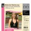 Dritz Bra Cups & Enhancers Molded Gel-Filled Bra Cups, Black