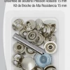 Dritz Snaps Heavy Duty Snap Fastener Kit, 7 Sets, Nickel
