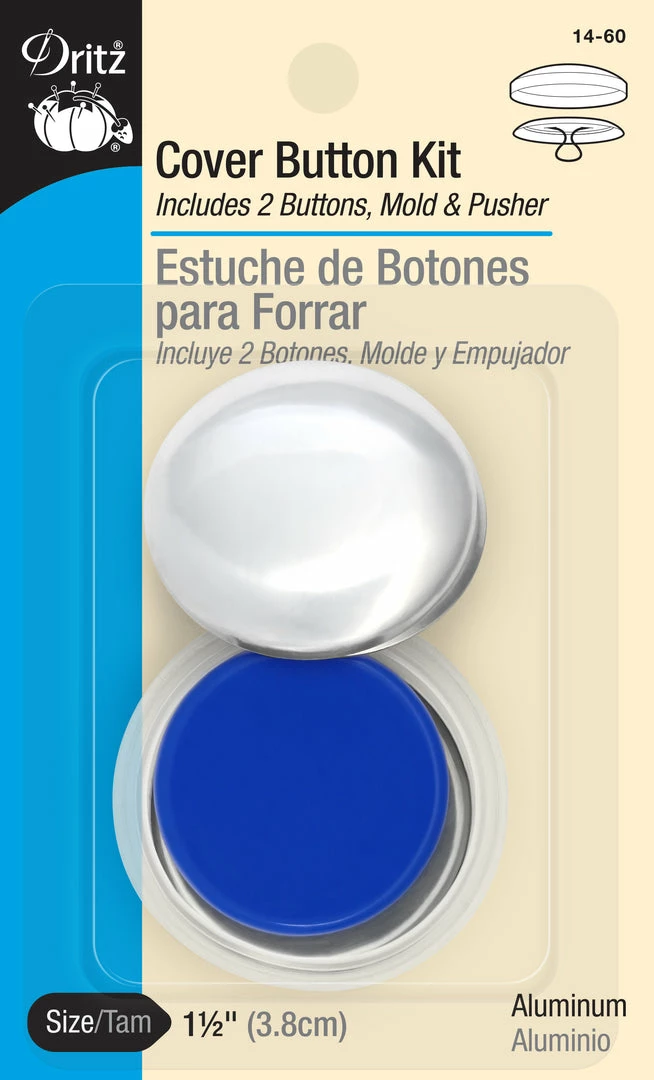 Dritz Cover Button Kit, Nickel 3 Dritz Cover Button Kit, Nickel