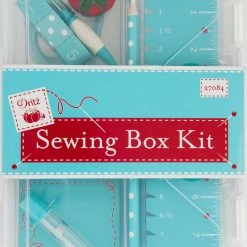 Dritz Essential Sewing Box Kit, Blue Sewing Kits