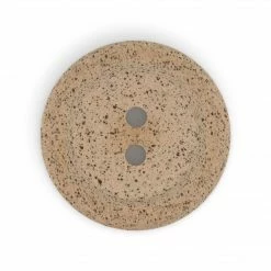 Dritz Recycled Coffee Round Button, 34mm, Medium Brown Buttons & Cover Buttons