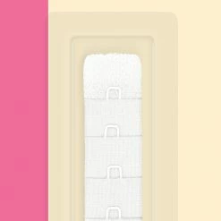 Dritz 3/4" Soft Bra-Back Extender, White Bra-Back Extenders