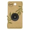 Dritz Recycled Leather Round Button, 25mm, Black Buttons & Cover Buttons
