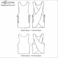 Indygo Junction Aprons Crossback Reversible Adult And Child Apron Pattern
