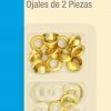 Dritz Eyelets, Grommets & Rivets 1/4" 2-Part Eyelets, 15 Sets, Matte Gold