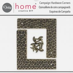 Dritz Textured Campaign Corners, Small, 4 Pc