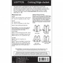 Indygo Junction Apparel Cutting Edge Jacket Pattern