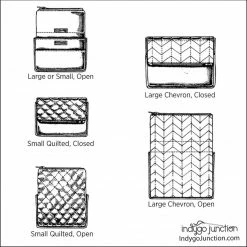 Indygo Junction Quilted Chevron Travel Tech Pouch Pattern, PDF Download Purses & Accessories