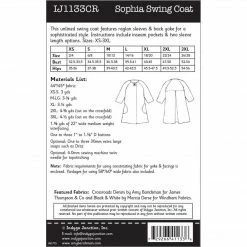 Indygo Junction Sophia Swing Coat Pattern Apparel