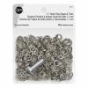 Dritz 7∕16" Open-Ring Snaps & Tools, 60 Sets, Nickel Bulk Notions