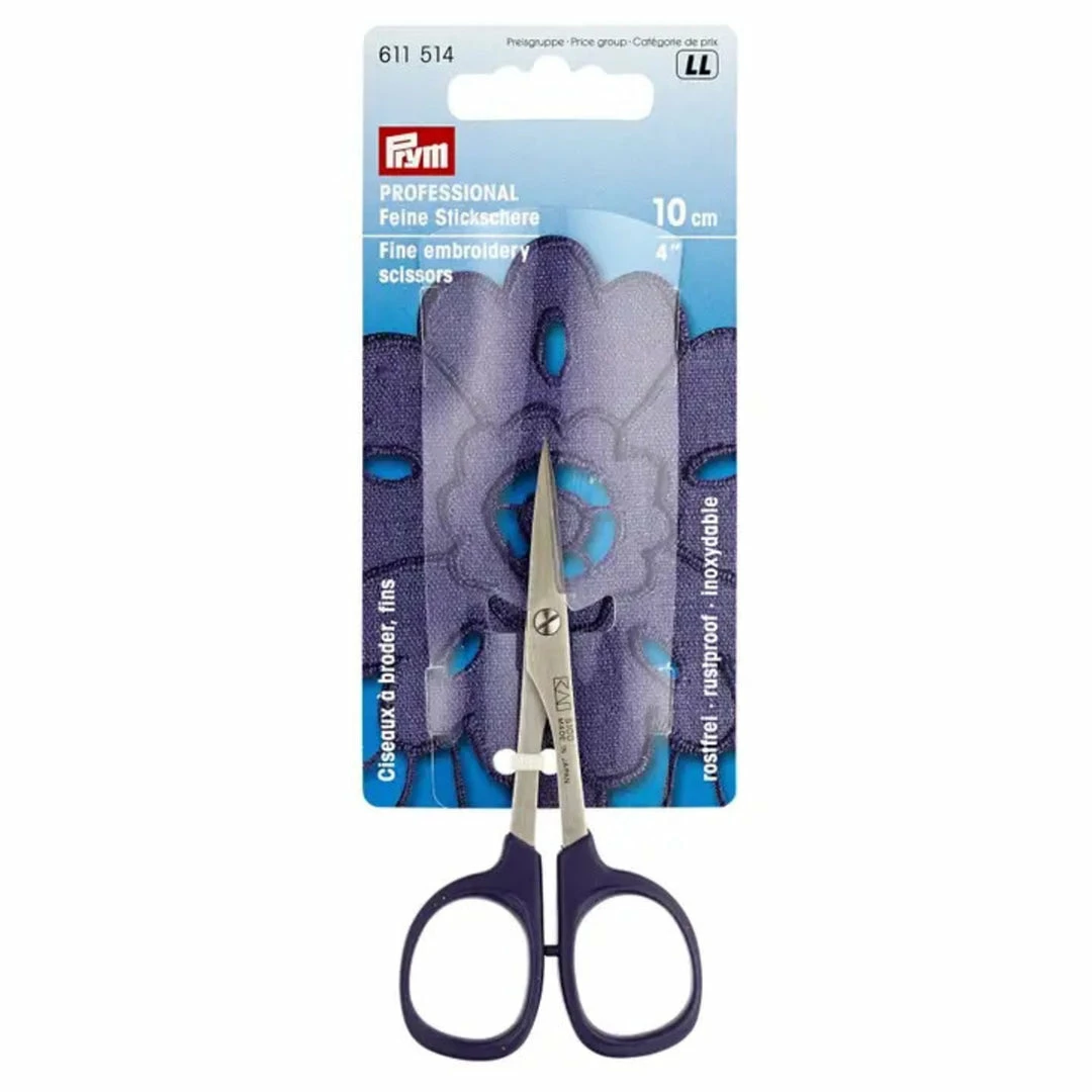 Prym 4" Professional Embroidery Scissors Scissors & Tools 4 Prym 4" Professional Embroidery Scissors Scissors & Tools