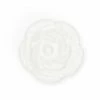 Dritz Ceramic Flower Knob, White
