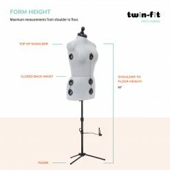 Dritz Twin-Fit Adjustable Dress Form Dress Forms