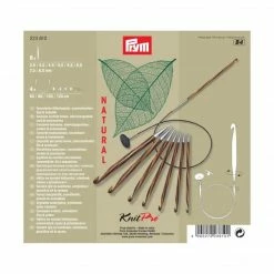 Prym Tunisian Crochet Hook Set, Natural, 3.5-8mm Crochet Hooks