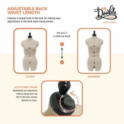 Dritz Dress Forms My Double Designer Adjustable Dress Form
