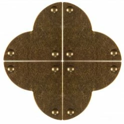 Dritz Smooth Quatrefoil Corners, Small, 4 Pc