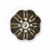 Dritz Outlet Cast Iron Rhinestone Flower Knob, Bronze