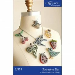 Indygo Junction Purses & Accessories Springtime Zips Pins & Necklace Pattern, PDF Download