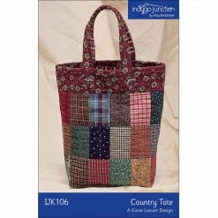 Indygo Junction Purses & Accessories Pieced Country Tote Pattern, PDF Download