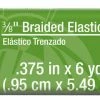 Dritz 3/8" Black Braided Elastic, 6 Yd Elastics