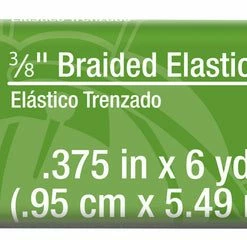Dritz 3/8" Black Braided Elastic, 6 Yd Elastics