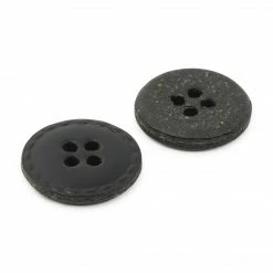 Dritz Buttons & Cover Buttons Recycled Leather Round Button, 18mm, Black, 2 Pc 12 Dritz Buttons & Cover Buttons Recycled Leather Round Button, 18mm, Black, 2 Pc