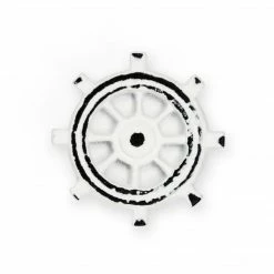 Dritz Cast Iron Ship Helm Knob, White Outlet