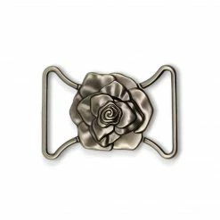 Dritz Rose Fashion Buckle, Antique Silver Buckles