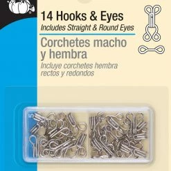 Dritz Hooks & Eyes, 14 Pc, Nickel 27 Dritz Hooks & Eyes, 14 Pc, Nickel