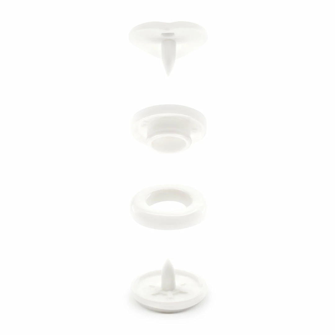 Dritz Plastic Color Heart Snaps, 12 Sets 15 Dritz Plastic Color Heart Snaps, 12 Sets