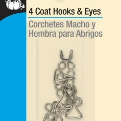 Dritz Coat Hooks & Eyes, 4 Pc