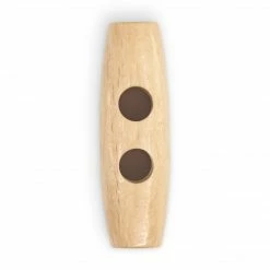 Dritz Buttons & Cover Buttons Sustainable Wood Toggle Button, 41mm, Natural