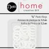 Dritz Curtain Grommets & Rings 1/2" Plastic Rings, 24 Pc