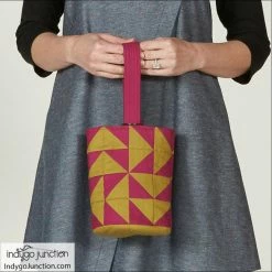 Indygo Junction Flying Geese Quilted Wristlet Pattern