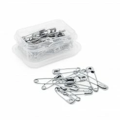 Dritz Safety Pins, Assorted Sizes, Nickel, 50 Pc 10 Dritz Safety Pins, Assorted Sizes, Nickel, 50 Pc