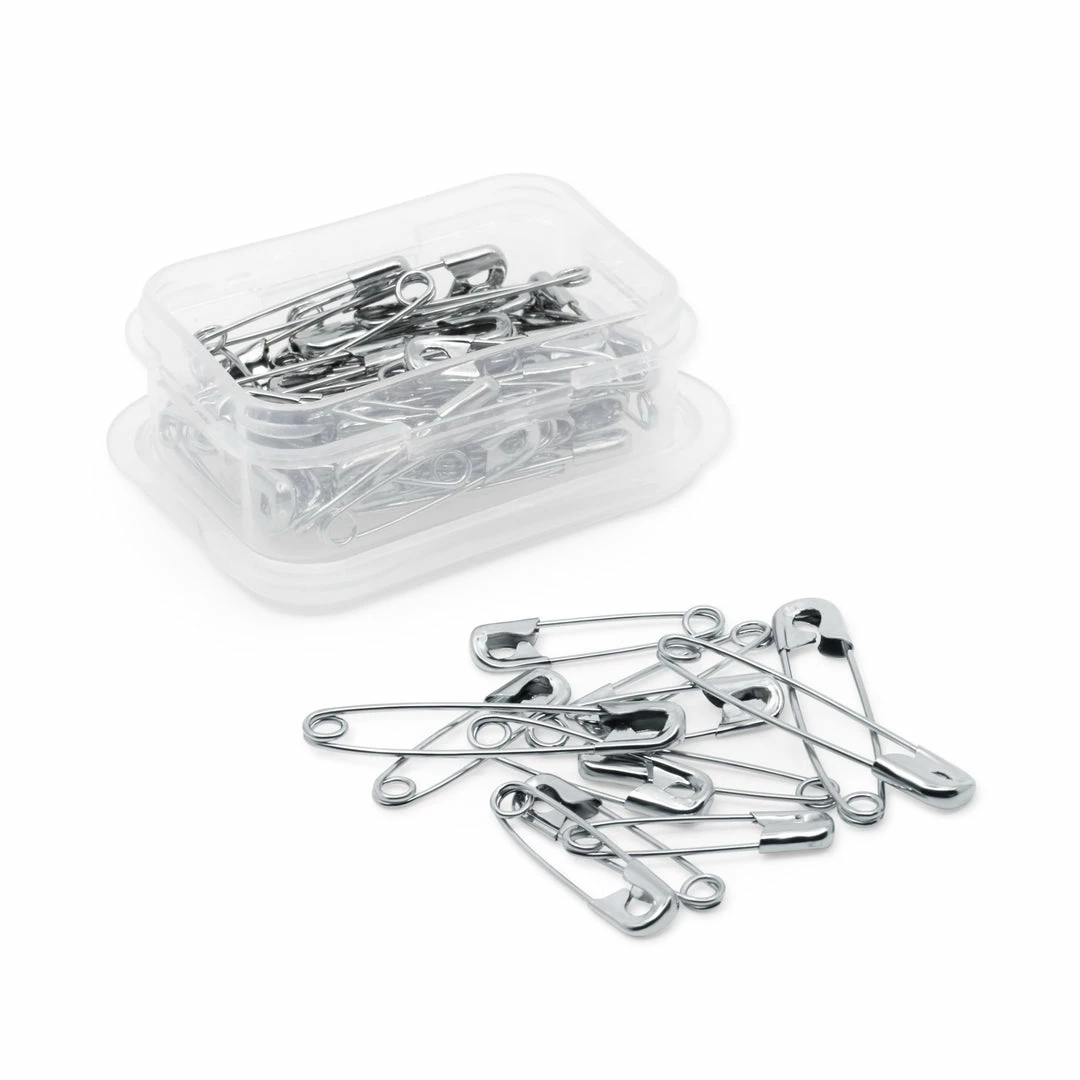 Dritz Safety Pins, Assorted Sizes, Nickel, 50 Pc 6 Dritz Safety Pins, Assorted Sizes, Nickel, 50 Pc