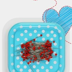 Prym Magnetic Pin Cushion With 100 Glass Head Pins