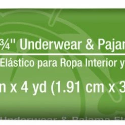 Dritz 3/4" Underwear & Pajama Elastic, White