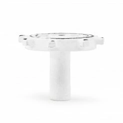 Dritz Cast Iron Ship Helm Knob, White Outlet