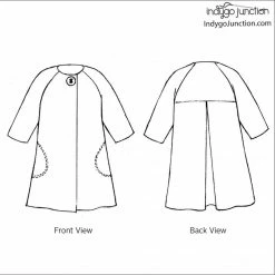 Indygo Junction Sophia Swing Coat Pattern Apparel